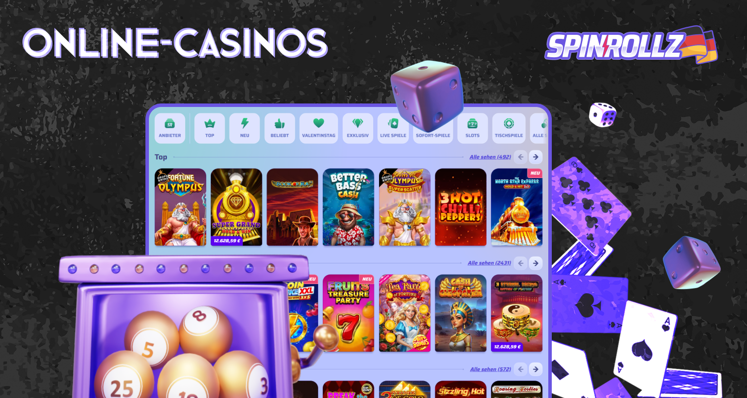 Spinrollz bietet Online-Casinos mit großen Gewinnen in Deutschland