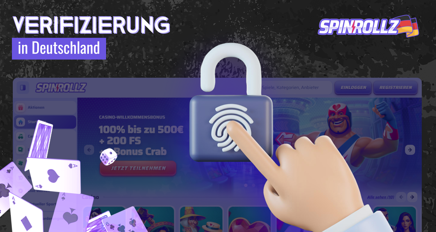 Registrieren Sie Ihre Identität, bevor Sie bei Spinrollz Deutschland spielen