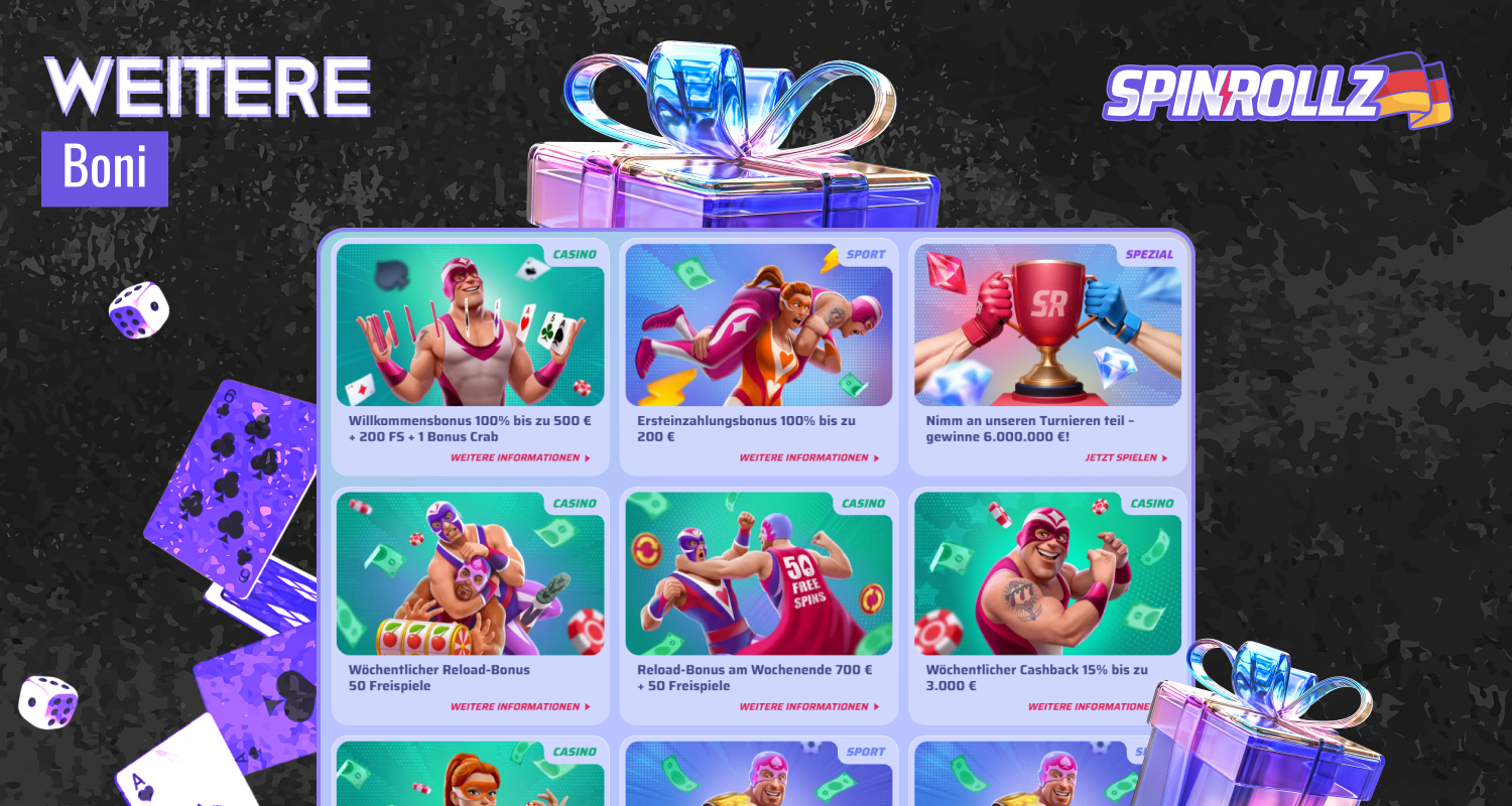 Spinrollz offers the best gaming promotions in the UK