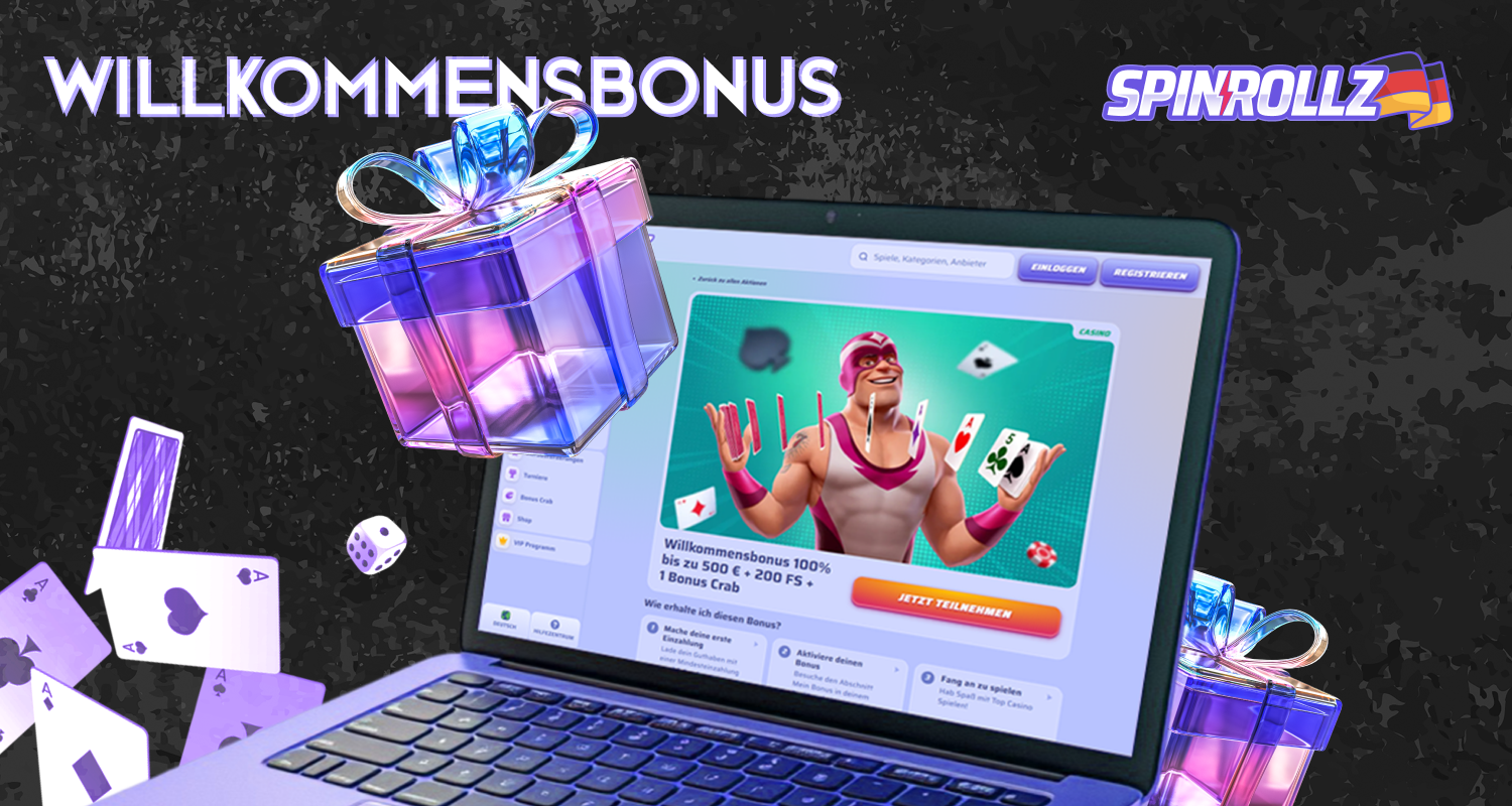 Spinrollz bietet die besten Willkommensboni für Spiele in Deutschland